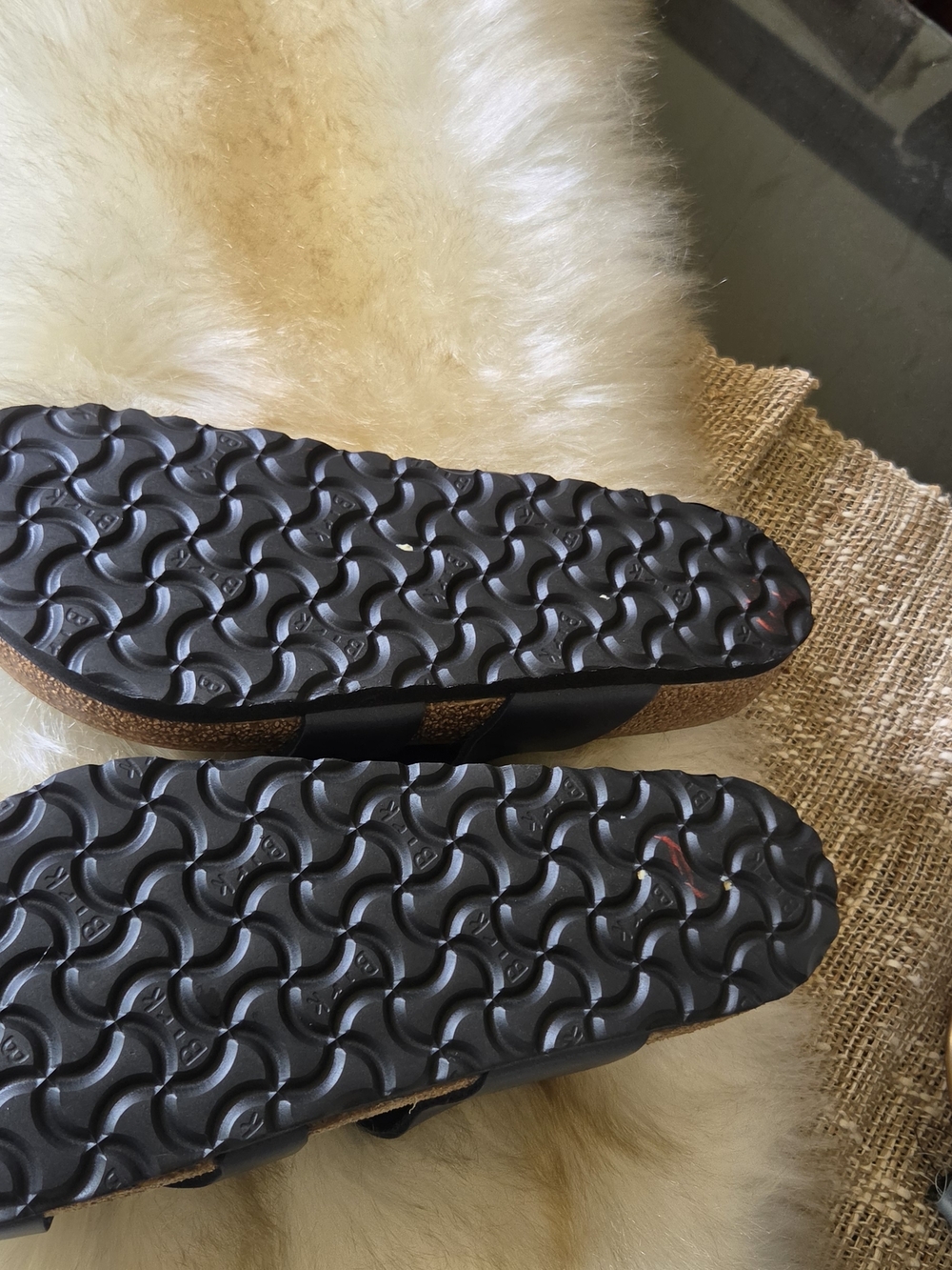 Birkenstock Black Leather Strappy Sandals - Picture 5 of 5